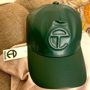 Dark Olive Logo Embossed Telfar Hat